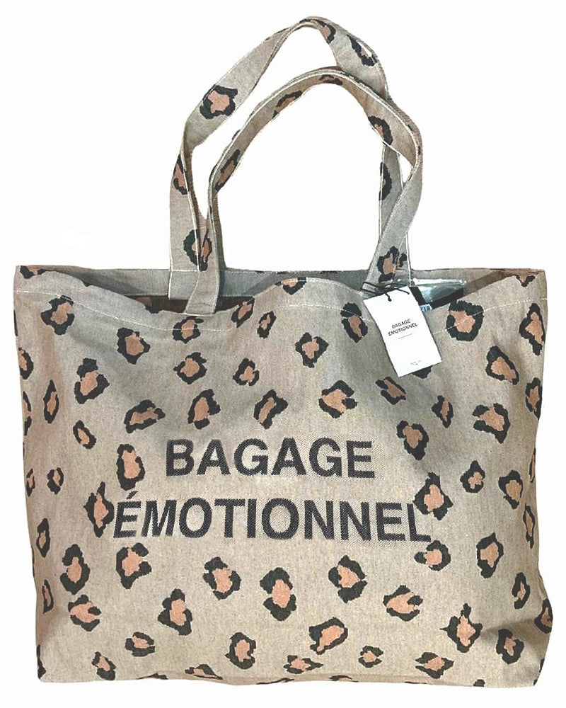 Cabas BAGAGE EMOTIONNEL léopard