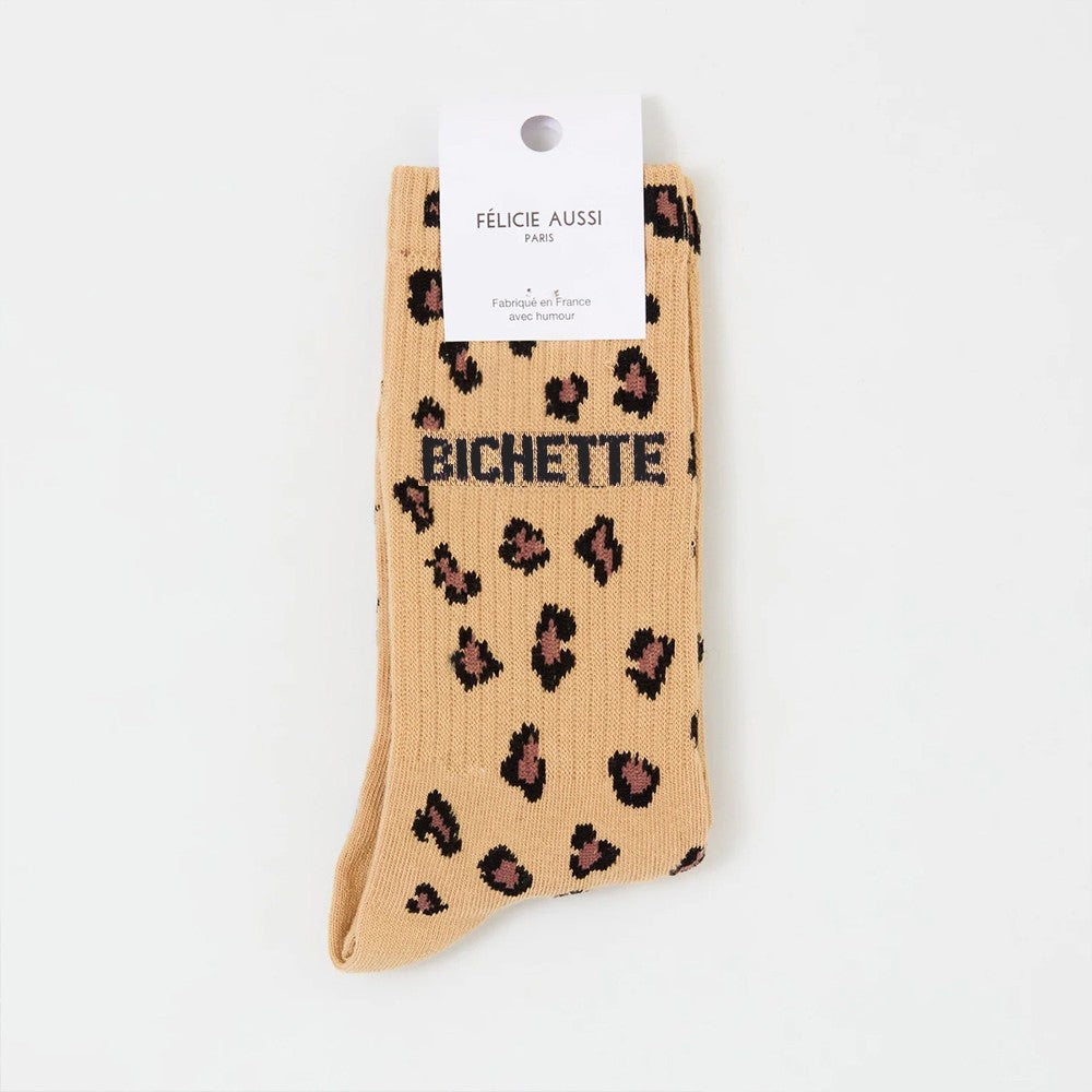 CHAUSSETTES BICHETTE 36/40 LEOPARD