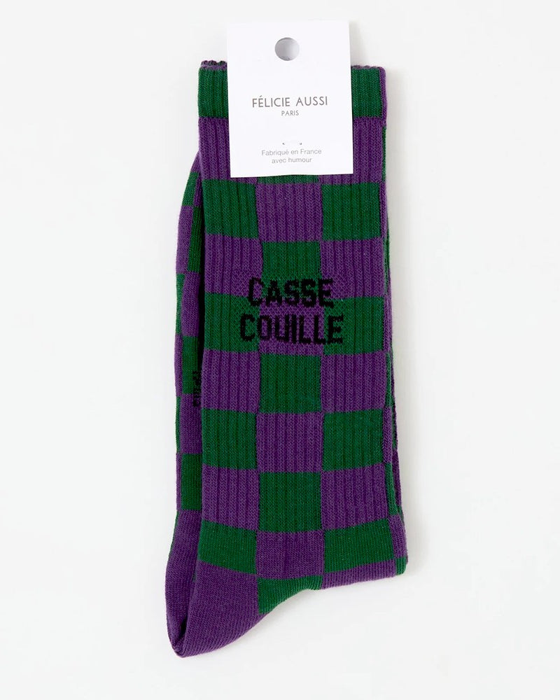 CHAUSSETTES CASSE COUILLE DAMIER