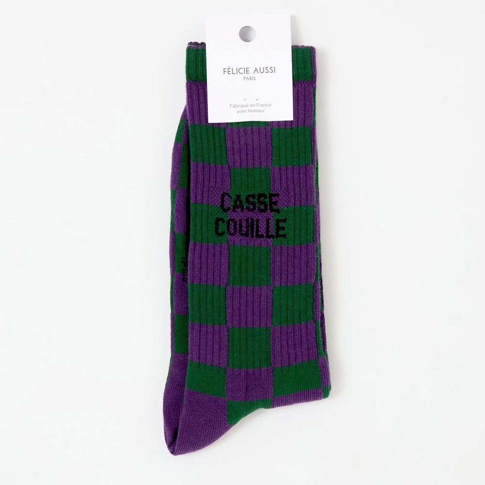 CHAUSSETTES CASSE COUILLE DAMIER