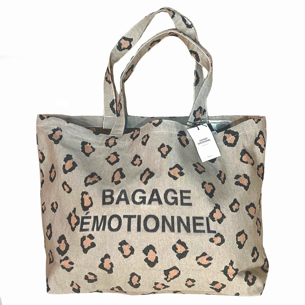 Cabas BAGAGE EMOTIONNEL léopard