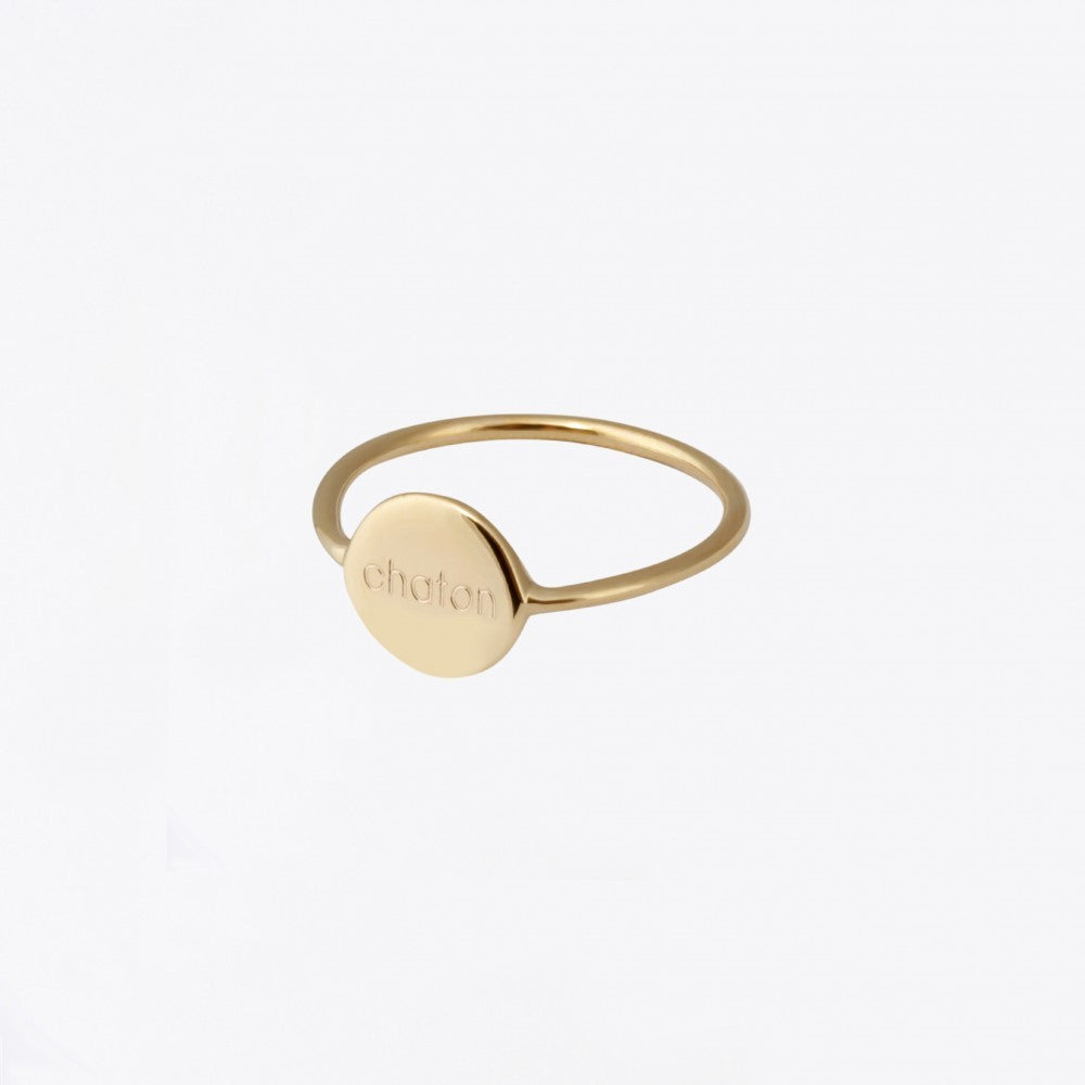 BAGUE CHATON