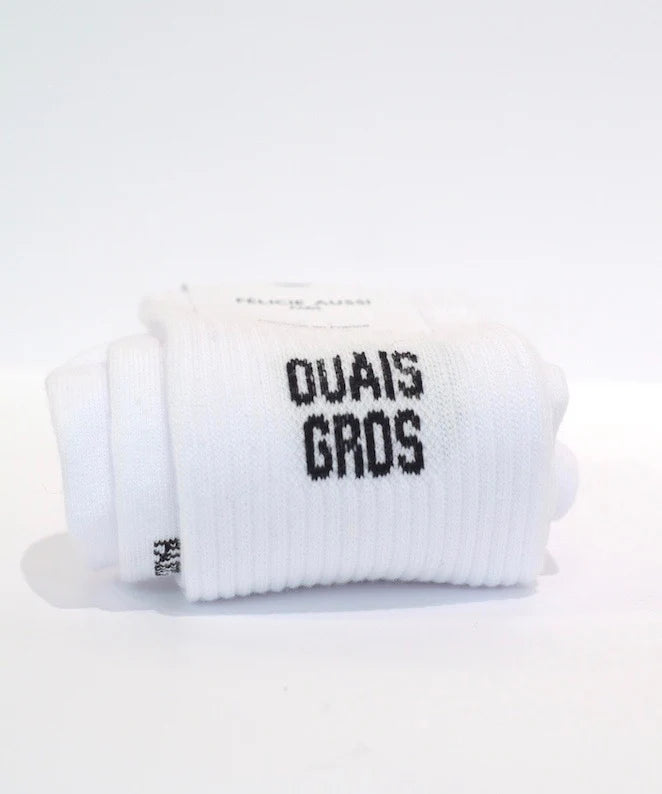 CHAUSSETTES OUAIS GROS 40/45 BLANC
